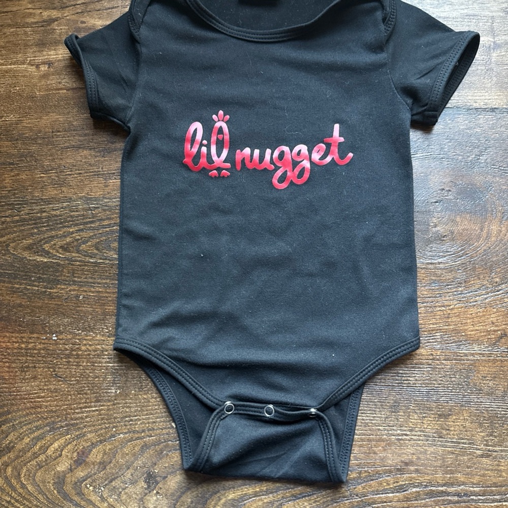 Lil Nugget Black Bodysuit